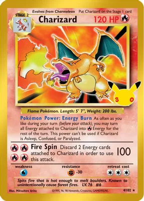 Charizard from ME: 30th Celebration Classic Collection