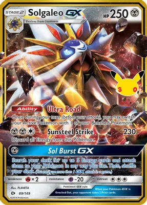 Solgaleo GX from ME: 30th Celebration Classic Collection