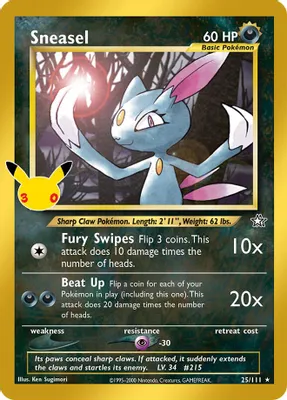 Sneasel from ME: 30th Celebration Classic Collection