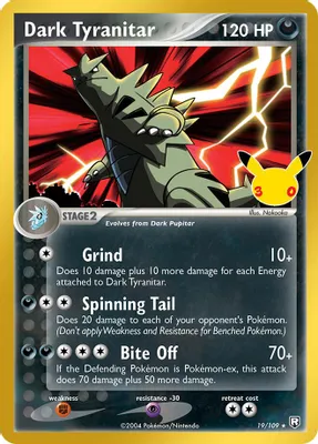 Dark Tyranitar from ME: 30th Celebration Classic Collection