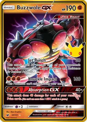 Buzzwole GX from ME: 30th Celebration Classic Collection