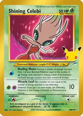 Shining Celebi from ME: 30th Celebration Classic Collection