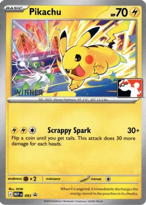Pikachu - 093 (Winner) from ME: Mega Evolution Promo