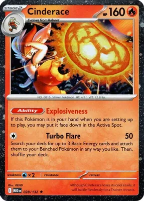 Cinderace - 028/132 (Cosmos Holo) from Blister Exclusives