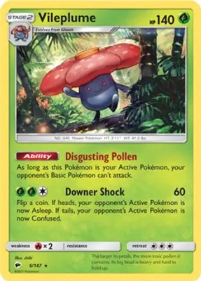 Vileplume - 6/147 (Prerelease Kit Exclusive) from Deck Exclusives