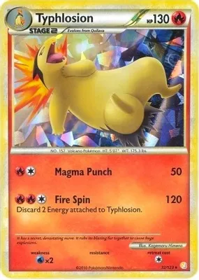 Typhlosion - 32/123 (Cracked Ice Holo) from Deck Exclusives