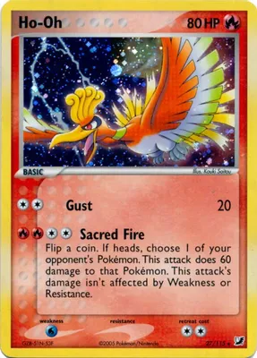 Ho-Oh - 27/115 (Cosmos Holo) from Deck Exclusives
