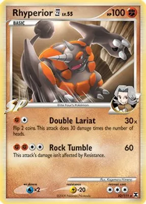 Rhyperior E4 - 32/111 (DPPt Rising Rivals) from Deck Exclusives