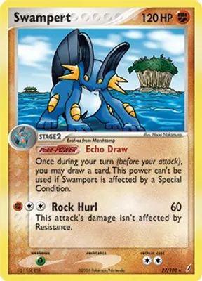 Swampert - 27/100 (EX Crystal Guardians) from Deck Exclusives