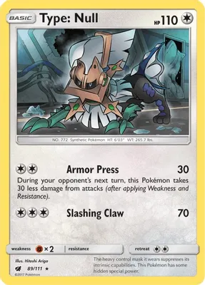 Type: Null - 89/111 (SM Crimson Invasion) from Deck Exclusives