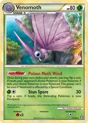 Venomoth - 11/102 (HGSS Triumphant) from Deck Exclusives