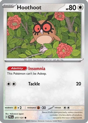 Hoothoot from SV: Prismatic Evolutions