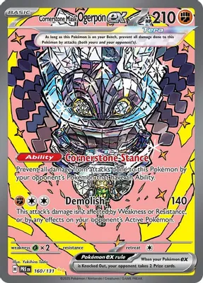 Cornerstone Mask Ogerpon ex - 160/131 from SV: Prismatic Evolutions