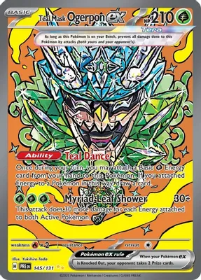 Teal Mask Ogerpon ex - 145/131 from SV: Prismatic Evolutions