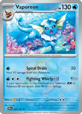 Vaporeon (Master Ball Pattern) from SV: Prismatic Evolutions