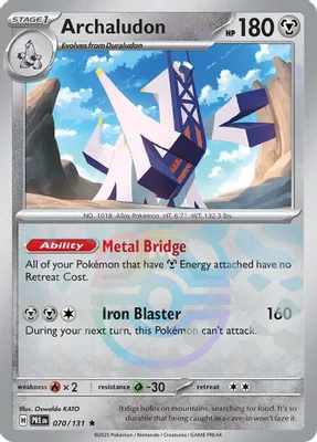 Archaludon (Master Ball Pattern) from SV: Prismatic Evolutions
