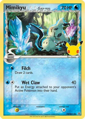 Mimikyu (Delta Species) - SWSH136 from SWSH: Sword & Shield Promo Cards