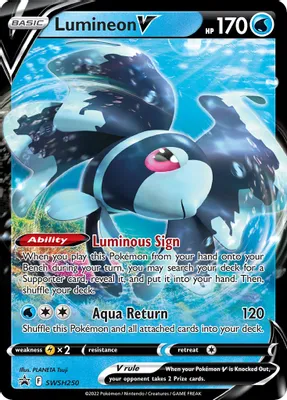 Lumineon V - SWSH250 from SWSH: Sword & Shield Promo Cards