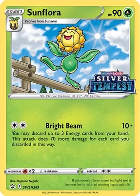 Sunflora - SWSH269 (Prerelease) from SWSH: Sword & Shield Promo Cards