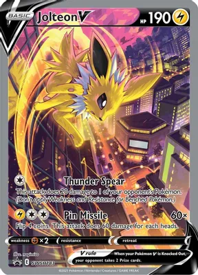 Jolteon V - SWSH183 from SWSH: Sword & Shield Promo Cards