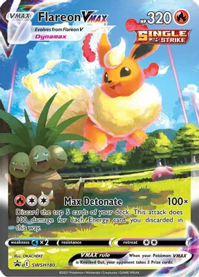 Flareon VMAX - SWSH180 from SWSH: Sword & Shield Promo Cards