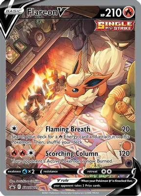 Flareon V - SWSH179 from SWSH: Sword & Shield Promo Cards