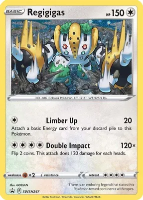 Regigigas - SWSH247 (Cosmos Holo) from SWSH: Sword & Shield Promo Cards