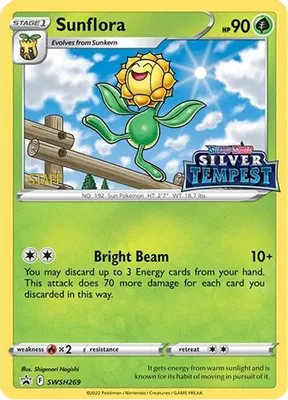 Sunflora - SWSH269 (Prerelease) [STAFF] from SWSH: Sword & Shield Promo Cards
