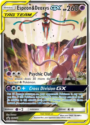 Espeon & Deoxys GX - SM240 from SM Promos