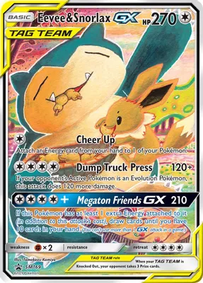 Eevee & Snorlax GX - SM169 from SM Promos