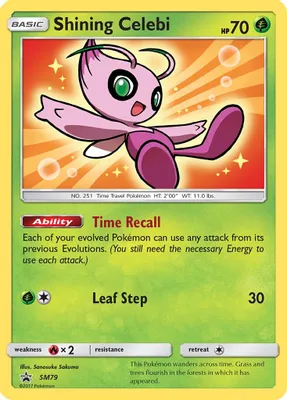 Shining Celebi - SM79 from SM Promos