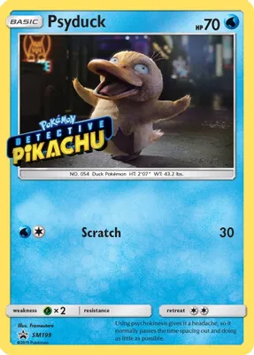 Psyduck - SM199 (Detective Pikachu Stamped) from SM Promos
