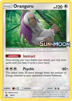 Oranguru - SM13 (Prerelease) from SM Promos
