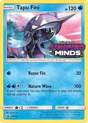 Tapu Fini - SM203 (Prerelease) from SM Promos