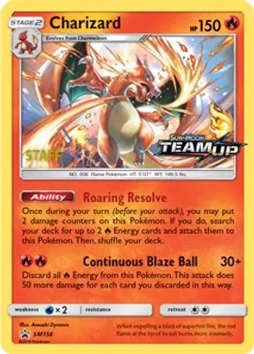 Charizard - SM158 [Staff] from SM Promos