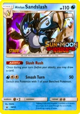 Alolan Sandslash - SM18 (Prerelease) [Staff] from SM Promos