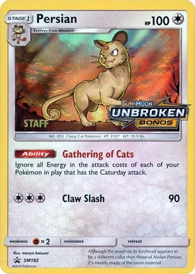 Persian - SM182 (Prerelease) [Staff] from SM Promos