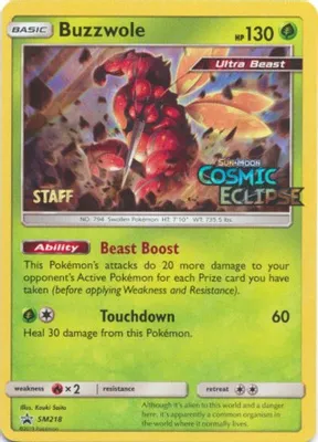 Buzzwole - SM218 (Prerelease) [Staff] from SM Promos