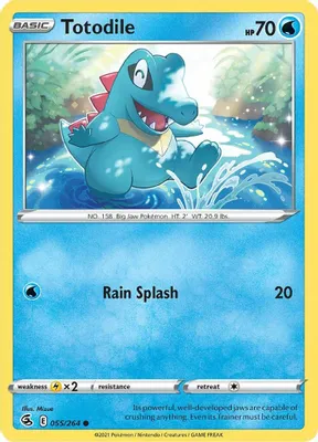 Totodile from SWSH08: Fusion Strike