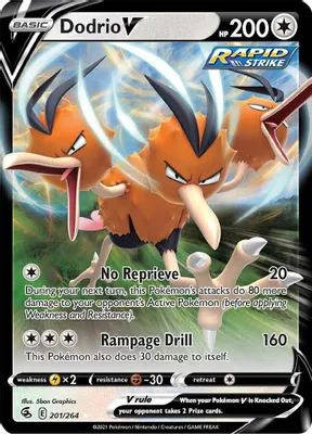 Dodrio V from SWSH08: Fusion Strike