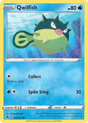 Qwilfish from SWSH08: Fusion Strike