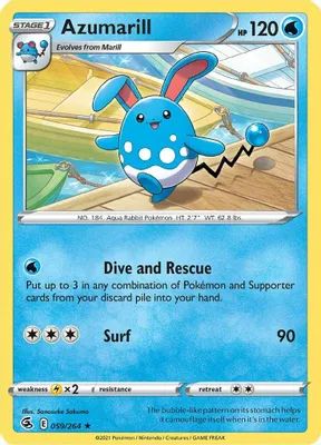 Azumarill from SWSH08: Fusion Strike