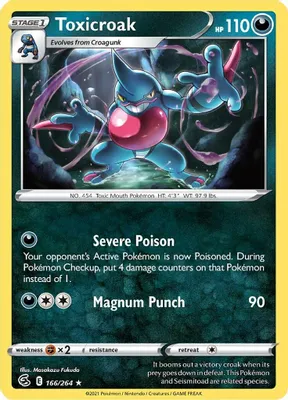 Toxicroak from SWSH08: Fusion Strike