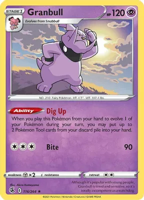 Granbull from SWSH08: Fusion Strike