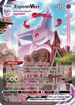 Espeon VMAX (Alternate Art Secret) from SWSH08: Fusion Strike