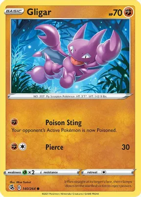 Gligar from SWSH08: Fusion Strike