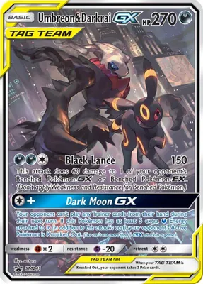 Umbreon & Darkrai GX - SM241 from Jumbo Cards