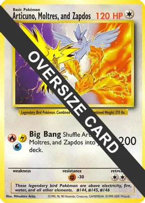Articuno, Moltres, and Zapdos (Warner Bros. Promo) from Jumbo Cards