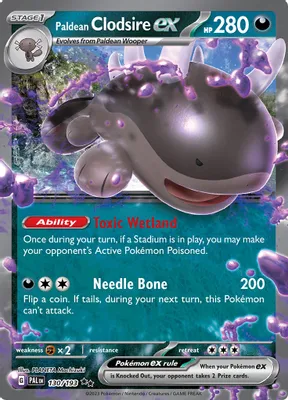 Paldean Clodsire ex from SV02: Paldea Evolved