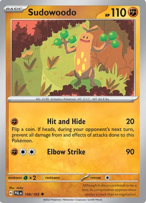 Sudowoodo from SV02: Paldea Evolved